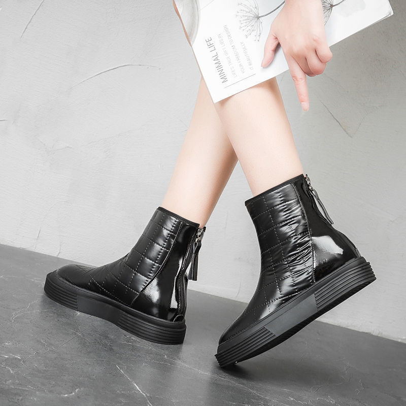 Sniega zābaki Sieviešu biezas zoles ziemas apavi Ūdensizturīgi plus samta biezi, silti kokvilnas apavi Neslīdoši platformas apavi Sieviešu puszābaki