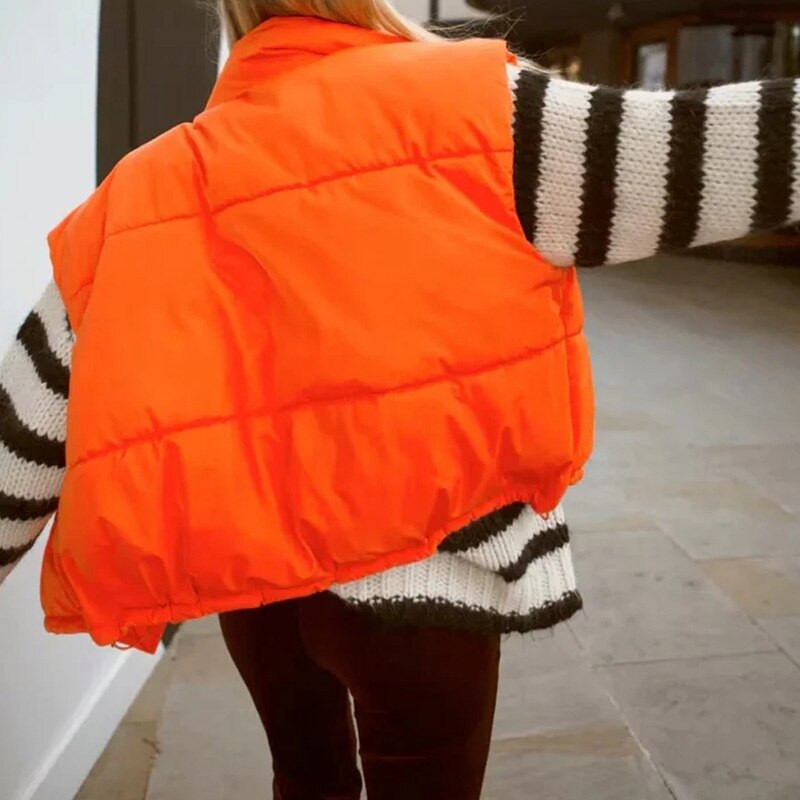 TRAF sieviešu veste, 2022. gada ziemas sieviešu veste, sieviešu kokvilnas veste, modes jaka, auduma polsterēta, vēja necaurlaidīga, eleganti, silti ikdienas mēteļi