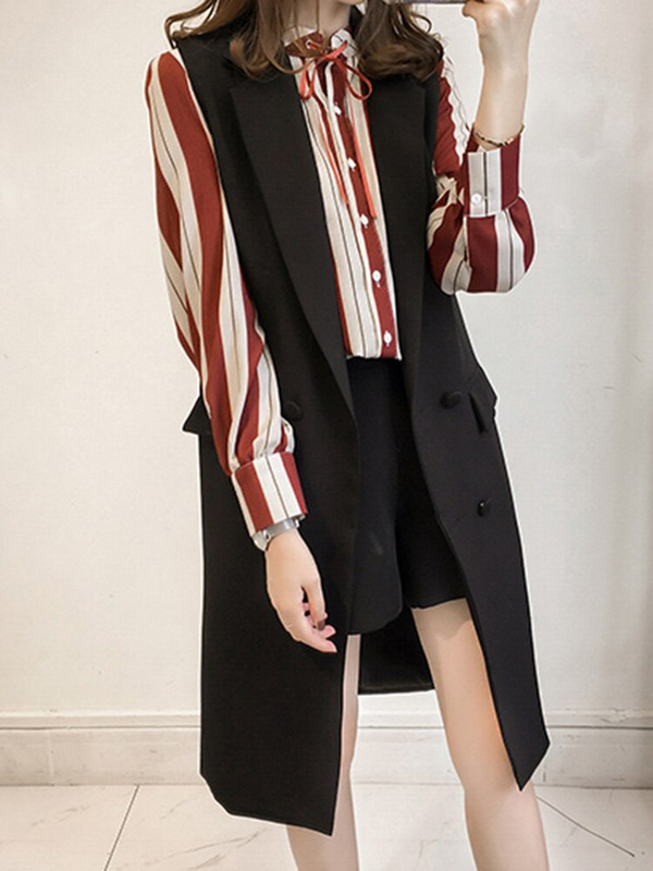 Sungtin Ikdienas žakete Sieviešu veste Biroja dāmu garais uzvalks veste Pavasaris Rudens Sieviešu Kabatas Veste Bezpiedurkņu Jakas Mēteļi Y2K