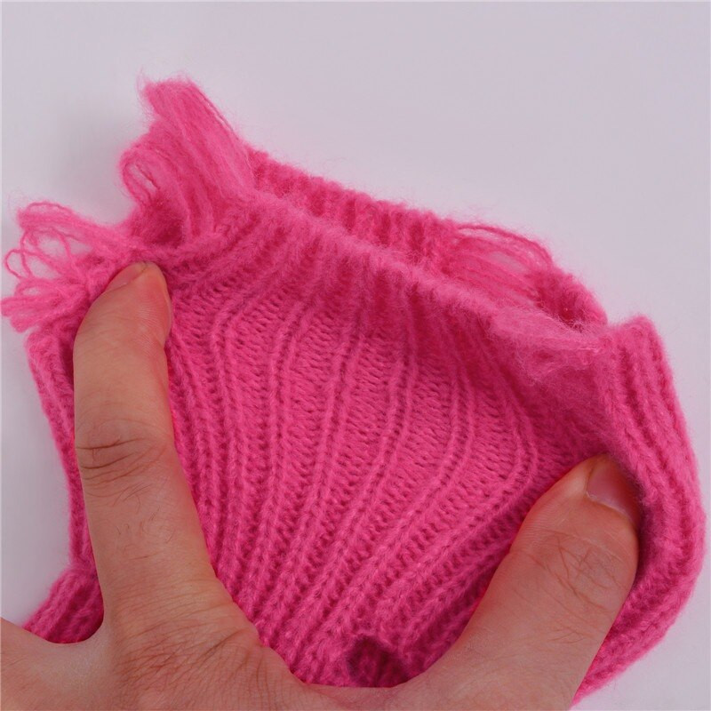 Osnovni zeleni preveliki pulover za žene Puloveri s dolčevitom Ružasto crvena zimska ženska pletena majica Topli mekani vrećasti džemperi za djevojke