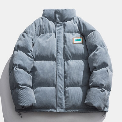 Vyriški žieminiai pūkiniai medvilniniai velvetas parkas Hip Hop storos šiltos striukės Laisvalaikio laisvo palto Unisex gatvės drabužiai japoniški viršutiniai drabužiai moterims