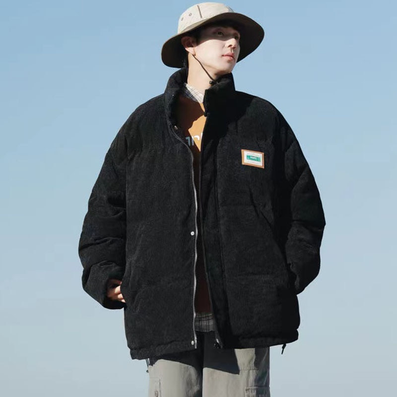 Muška zimska pamučna jakna od samta Hip hop deblja topla jakna Ležerni široki kaput Unisex ulična japanska gornja odjeća Žene