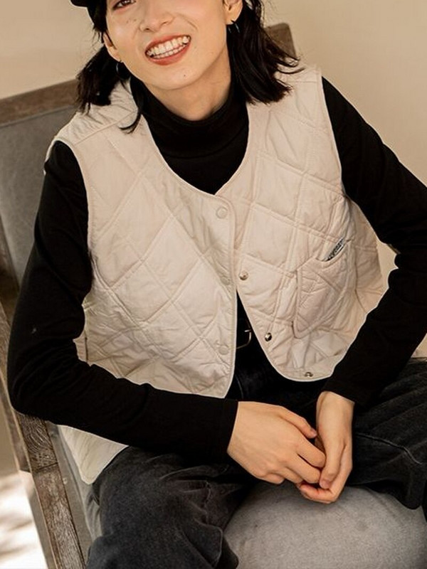 Rudens ziema 2022 O kakla kokvilnas polsterētas veste sievietēm japāņu vintage Harajuku Y2k ikdienas veste, vienkārši brīvi ielas apģērba topi