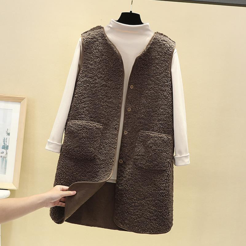 Sieviešu garās veste, 2021. gada ziema, jauni rudens jēra vilnas mēteļi, termiska veste, silta flīsa jaka bez piedurknēm. Sieviešu vestes sievietēm