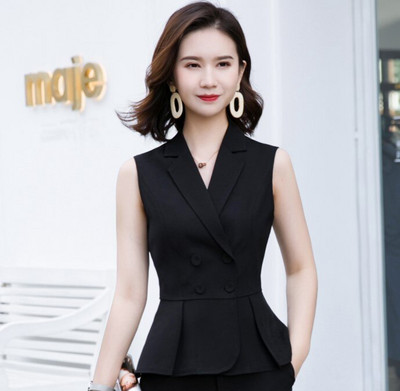 Naviu New Fashion Vasaras formāla Slim Jaka Biroja Sieviešu ikdienas darba apģērbs Augstas kvalitātes vestes mētelis