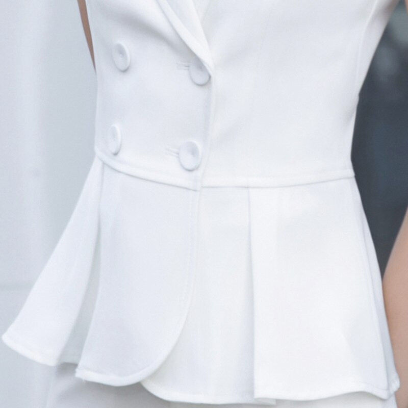 Naviu New Fashion Vasaras formāla Slim Jaka Biroja Sieviešu ikdienas darba apģērbs Augstas kvalitātes vestes mētelis