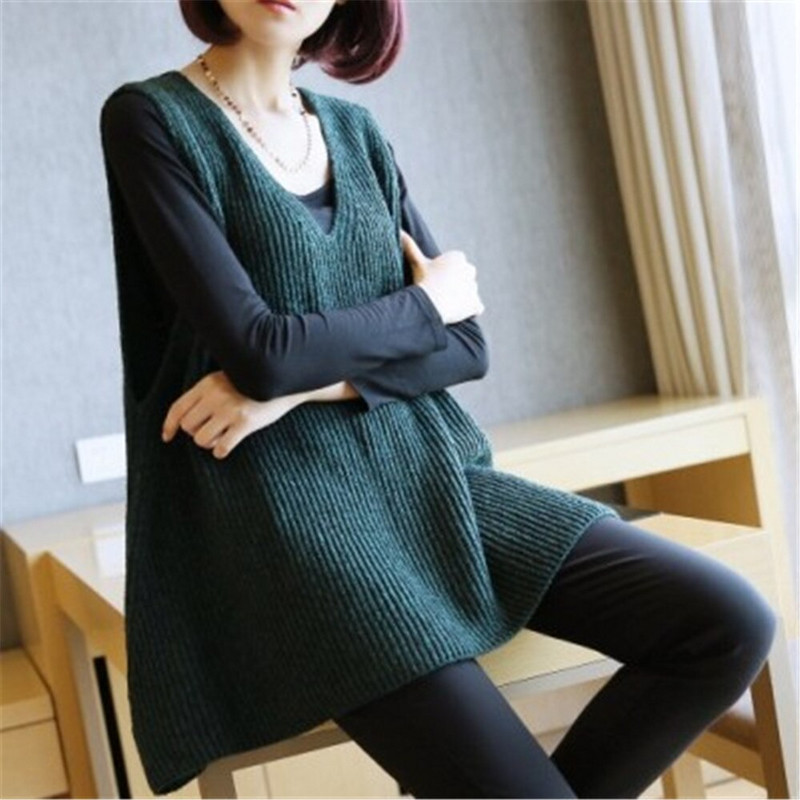 2022. gada jauna vidēja garuma, brīva džempera veste ar V veida kakla izgriezumu, sieviešu veste bez piedurknēm vienkrāsains, vienkāršās modes trikotāžas džemperis, džemperis, sieviešu pavasaris