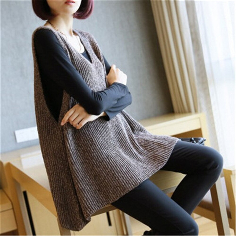 2022. gada jauna vidēja garuma, brīva džempera veste ar V veida kakla izgriezumu, sieviešu veste bez piedurknēm vienkrāsains, vienkāršās modes trikotāžas džemperis, džemperis, sieviešu pavasaris