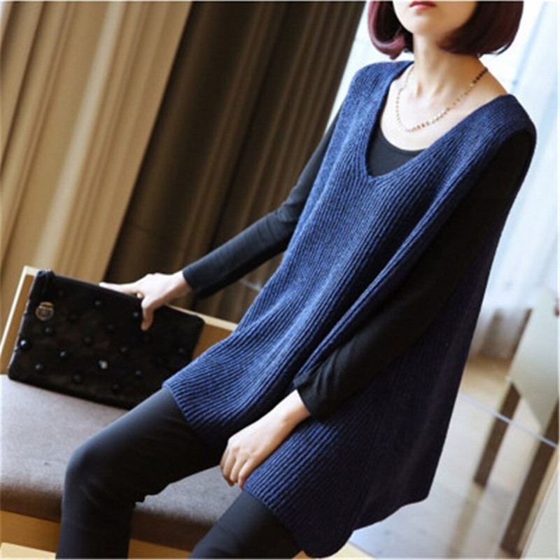 2022. gada jauna vidēja garuma, brīva džempera veste ar V veida kakla izgriezumu, sieviešu veste bez piedurknēm vienkrāsains, vienkāršās modes trikotāžas džemperis, džemperis, sieviešu pavasaris