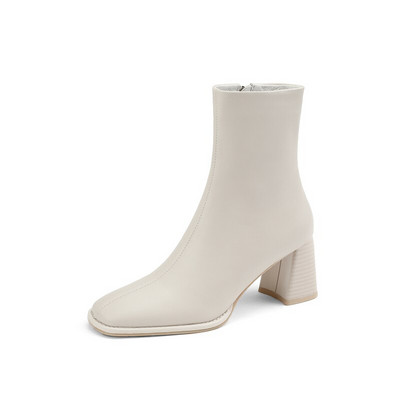 Sieviešu puszābaki Luksusa augstpapēžu rāvējslēdzējs, melns Chelsea īss zābaks 2022. Eleganti sieviešu zābaciņi, dizaina apavi 42