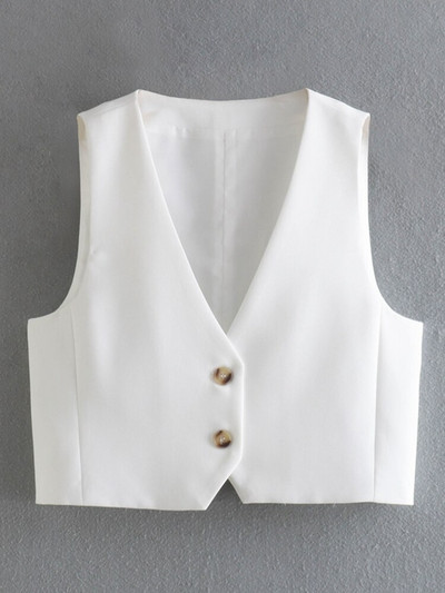 Tangadas sievietēm, 2021. gada modes zaļā, apgrieztā veste ar V kakla izgriezumu, sieviešu veste bez piedurknēm, eleganti topi 6P56