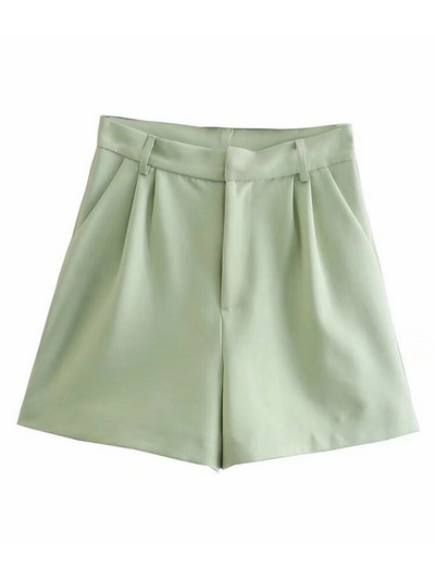 Tangadas sievietēm, 2021. gada modes zaļā, apgrieztā veste ar V kakla izgriezumu, sieviešu veste bez piedurknēm, eleganti topi 6P56