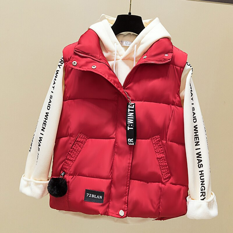 2021. gada jauns rudens ziemas ikdienas sieviešu veste Virsdrēbes korejiešu stilīgas, īsās piedurkņu sieviešu veste jakas S-2XL