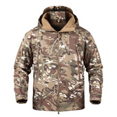 Mege muška kamuflažna jakna s kapuljačom US Army Sharkskin Tactical Coat Multicamo Woodland A-TACS AT-FG