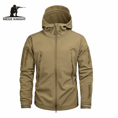 Mege muška kamuflažna jakna s kapuljačom US Army Sharkskin Tactical Coat Multicamo Woodland A-TACS AT-FG