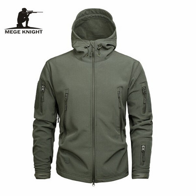 Mege muška kamuflažna jakna s kapuljačom US Army Sharkskin Tactical Coat Multicamo Woodland A-TACS AT-FG