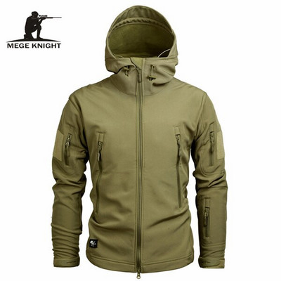 Mege muška kamuflažna jakna s kapuljačom US Army Sharkskin Tactical Coat Multicamo Woodland A-TACS AT-FG