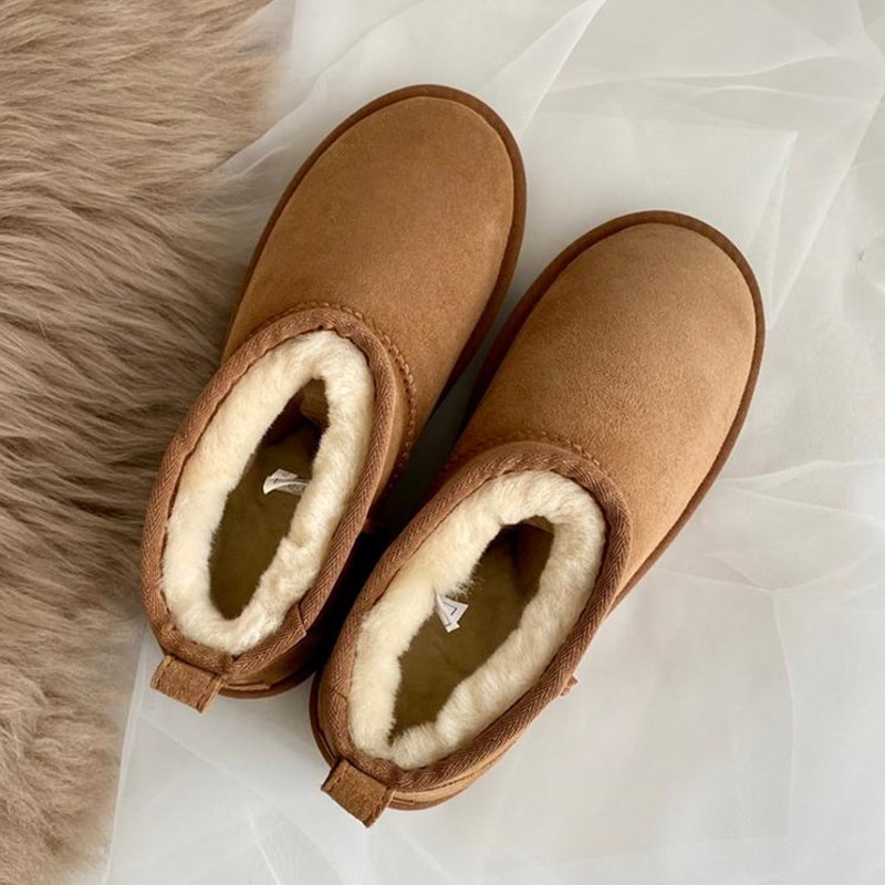 JAUNS 2022. GADA stila pamata īsi mini sniega Sieviešu ūdensnecaurlaidīgi ī potītes kažokādas odere, silti plakani apavi 35-44