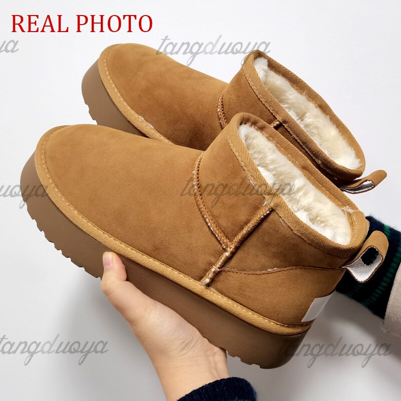 Γυναικείες μπότες χιονιού Casual μπότες πλατφόρμας Γυναικείες ζεστές Γυναικείες βαμβακερές μπότες με στρογγυλή μύτη Γυναικεία χειμωνιάτικα παπούτσια ζεστά