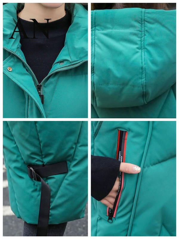 Γυναικεία μπουφάν Φθινόπωρο και Χειμώνας 2022 Νέα Γυναικεία Βαμβακερά Ρούχα Μακρύ Γιλέκο με κουκούλα Heavy Casual Jacket Αμάνικο γιλέκο Γυναίκα