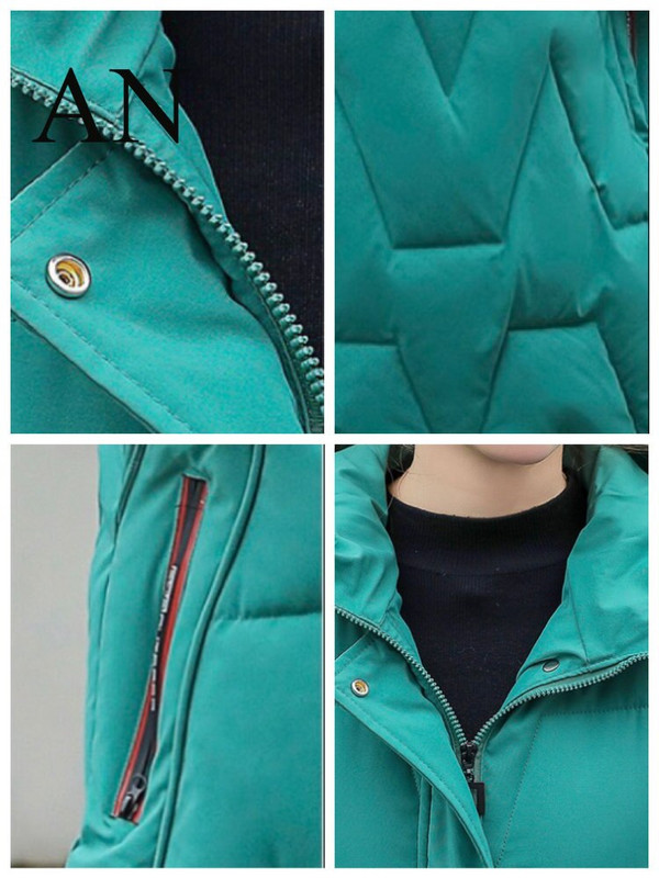 Γυναικεία μπουφάν Φθινόπωρο και Χειμώνας 2022 Νέα Γυναικεία Βαμβακερά Ρούχα Μακρύ Γιλέκο με κουκούλα Heavy Casual Jacket Αμάνικο γιλέκο Γυναίκα