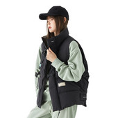 Γυναικεία φθινοπωρινή χειμερινή μόδα βαμβακερό γιλέκο με εργαλεία Κορεάτικο κοντό βαμβακερό γεμισμένο χοντρό ζεστό αμάνικο γιλέκο Parkas Femme