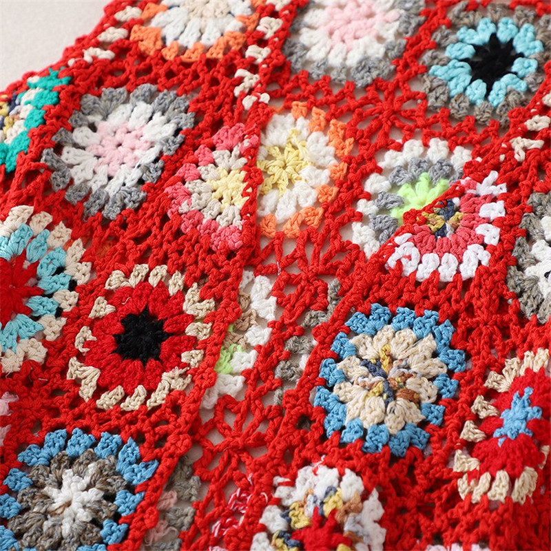 Ziedu, tamborētas, trikotāžas sieviešu veste, 2022. gada vasaras sieviešu retro jaka bez piedurknēm jaka Boho bohēmijas pludmales izšuvumi