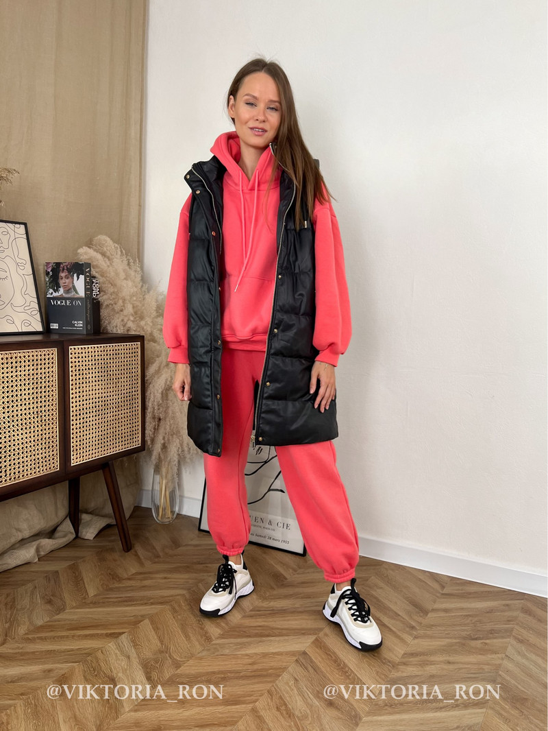 Νέο χειμωνιάτικο γυναικείο γιλέκο Gilet με κουκούλα από συνθετικό δέρμα Παλτό Κομψές τσέπες Αμάνικο μπουφάν Γυναικείο μακρύ γιλέκο Gilet trf