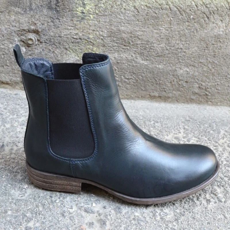 Proljetne ženske Chelsea čizme Čizme od PU kože Ženske gležnjače Kaubojske čizme do sredine potkoljenice Ženske cipele na platformu Ženske cipele s platformom