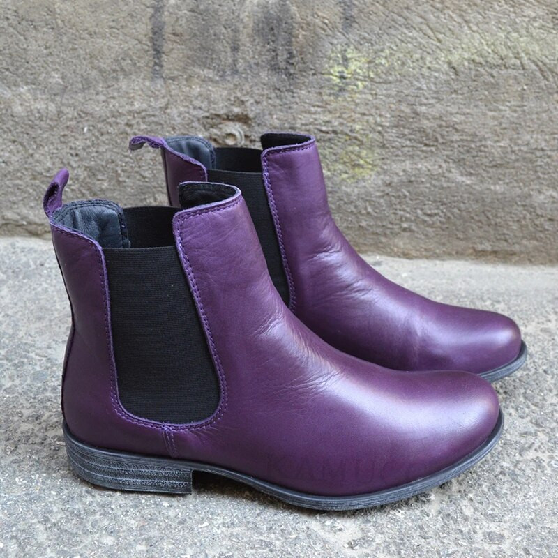 Proljetne ženske Chelsea čizme Čizme od PU kože Ženske gležnjače Kaubojske čizme do sredine potkoljenice Ženske cipele na platformu Ženske cipele s platformom