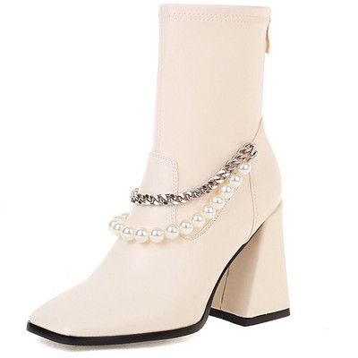 Γυναικείες μπότες 2021 New Arrival Γυναικείες μπότες αστραγάλου σταυρωτά με σχέδιο με στενό λουράκι μόδας καλής ποιότητας Μπότες Chelsea Κομψά παπούτσια