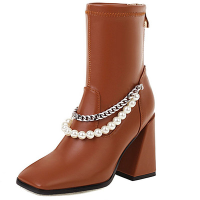 Γυναικείες μπότες 2021 New Arrival Γυναικείες μπότες αστραγάλου σταυρωτά με σχέδιο με στενό λουράκι μόδας καλής ποιότητας Μπότες Chelsea Κομψά παπούτσια