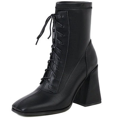 Γυναικείες μπότες 2021 New Arrival Γυναικείες μπότες αστραγάλου σταυρωτά με σχέδιο με στενό λουράκι μόδας καλής ποιότητας Μπότες Chelsea Κομψά παπούτσια