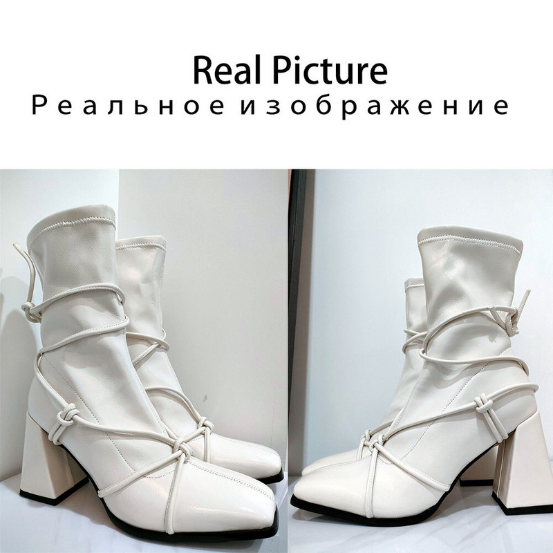 Γυναικείες μπότες 2021 New Arrival Γυναικείες μπότες αστραγάλου σταυρωτά με σχέδιο με στενό λουράκι μόδας καλής ποιότητας Μπότες Chelsea Κομψά παπούτσια