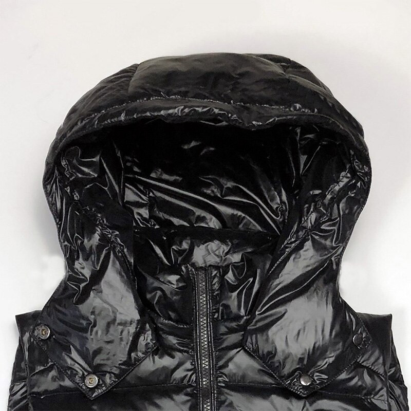 Eiropas Amerika modes sudraba sieviešu veste rudens ziemas kapuci jaka bez piedurknēm silta ziemas ūdensizturīga veste 2022 jaunums