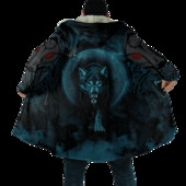 Χειμερινή μόδα Ανδρικός μανδύας με κουκούλα Viking Tattoo Wolf 3D Εκτύπωση Χοντρό Fleece Winter Break Unisex Casual ζεστός μανδύας με κουκούλα DP04