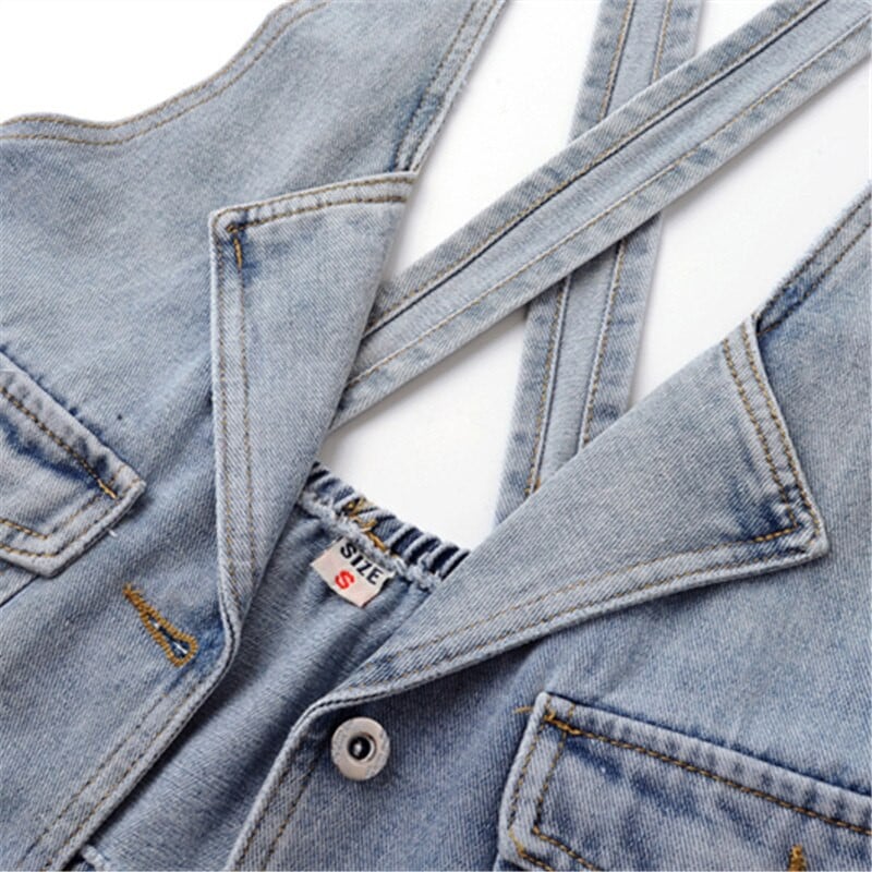 Vintage džinsu veste Sieviešu pavasara rudens mode Sieviešu slaida jaka bez piedurknēm ikdienas īsi džinsi Veste Sieviešu topi H1201