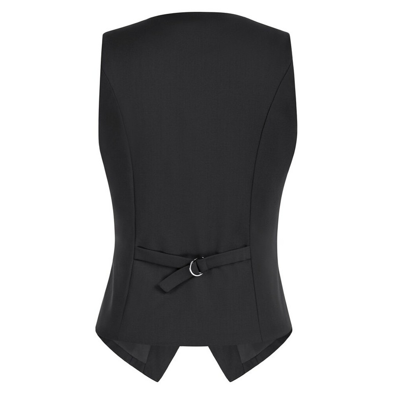 Belle Poque ženski prsluk s dvostrukim kopčanjem Vintage prsluk s ovratnikom na rever Kaput s 2 džepa Prsluk s rubom rupčića A30