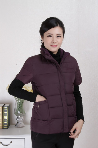 Sieviešu ziemas veste 22 krāsas Kokvilnas polsterēta viegla veste sievietēm Statīva apkakle stepēta žakete ar rāvējslēdzēja kabatām Liela izmēra 5XL