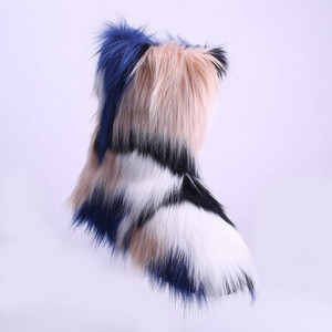 SWONCO fehér cipők téli hócsizma női 2019 műróka szőrme bokacsizma női meleg alkalmi cipő Női fekete hócsizma szőrme 44