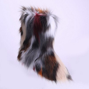 SWONCO fehér cipők téli hócsizma női 2019 műróka szőrme bokacsizma női meleg alkalmi cipő Női fekete hócsizma szőrme 44