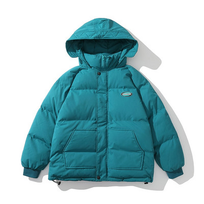 LAPPSTER Muška vintage jednobojna Harajuku zimska jakna 2022. Muška japanska ulična Y2k pufer jakna Muška korejska modna mjehurićasta jakna