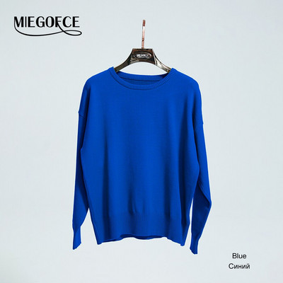 MIEGOFCE 2022 Νέο Φθινοπωρινό Χειμερινό Γυναικείο Πουλόβερ Πλεκτό Παντελόνι Μαλακό Καλσόν Σετ Γυναικεία πλεκτά κοστούμια 2 τεμαχίων 2022AW026