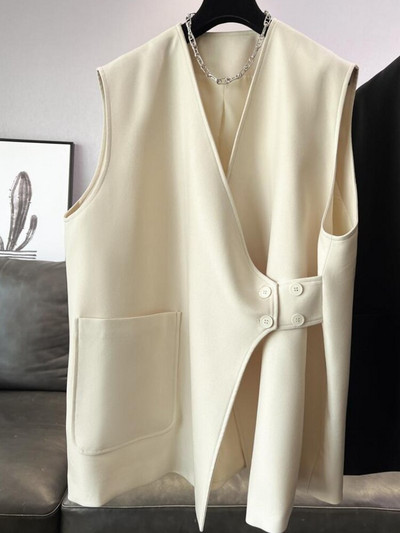 Minimālistiskas sieviešu vestes, ikdienas dizains, ikdienišķs ielu apģērbs, populārs korejiešu stila dāmu vasaras brīvs raksturs