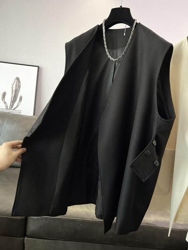 Minimālistiskas sieviešu vestes, ikdienas dizains, ikdienišķs ielu apģērbs, populārs korejiešu stila dāmu vasaras brīvs raksturs