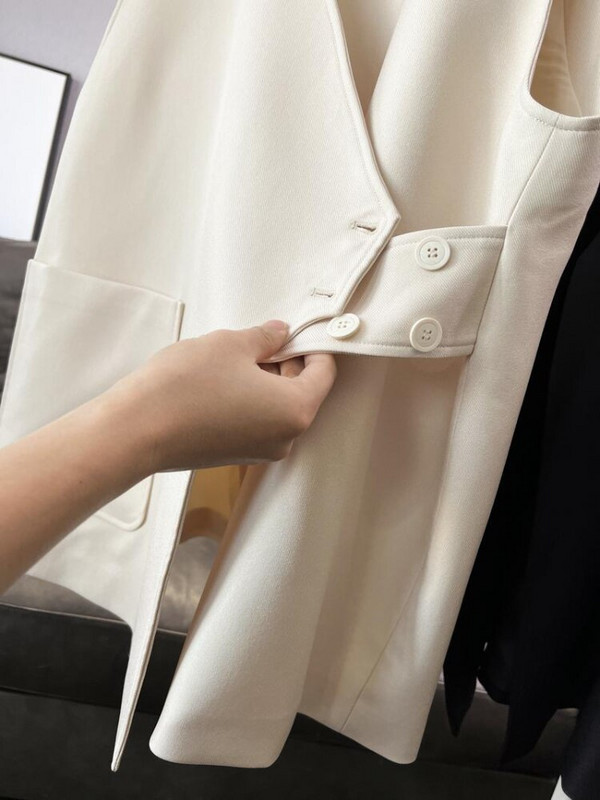 Minimālistiskas sieviešu vestes, ikdienas dizains, ikdienišķs ielu apģērbs, populārs korejiešu stila dāmu vasaras brīvs raksturs