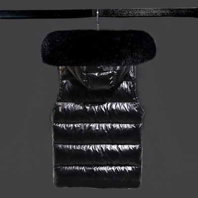 Γυναικεία χειμωνιάτικα ζεστά βαμβακερά γιλέκα φουσκωτό Αμάνικο μπουφάν πάρκα για γυναίκα 2022 Νέο αποσπώμενο γιλέκο με γιακά