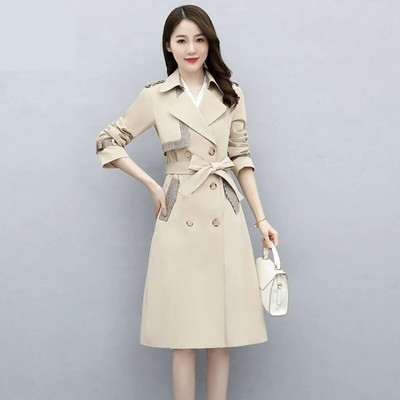 Γυναικεία καμπαρντίνα 2022 Νέο Κορεάτικο Γυναικείο Εξωτερικό Γυναικείο Ανεμοδράκο Ανοιξιάτικο Φθινοπωρινό Ρούχα Κύριο παλτό