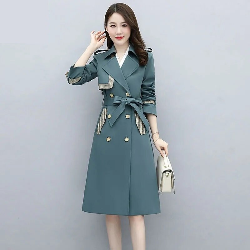 Γυναικεία καμπαρντίνα 2022 Νέο Κορεάτικο Γυναικείο Εξωτερικό Γυναικείο Ανεμοδράκο Ανοιξιάτικο Φθινοπωρινό Ρούχα Κύριο παλτό