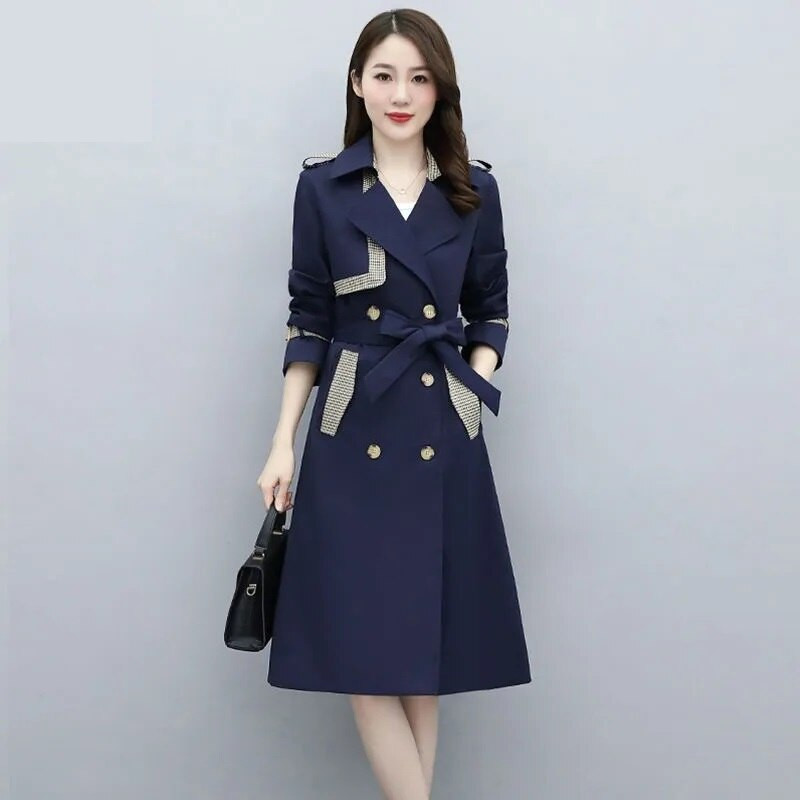 Γυναικεία καμπαρντίνα 2022 Νέο Κορεάτικο Γυναικείο Εξωτερικό Γυναικείο Ανεμοδράκο Ανοιξιάτικο Φθινοπωρινό Ρούχα Κύριο παλτό